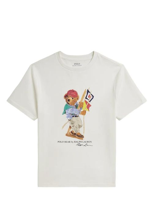 T-shirt con stampa Ralph Lauren Bimbo | 322A12428001