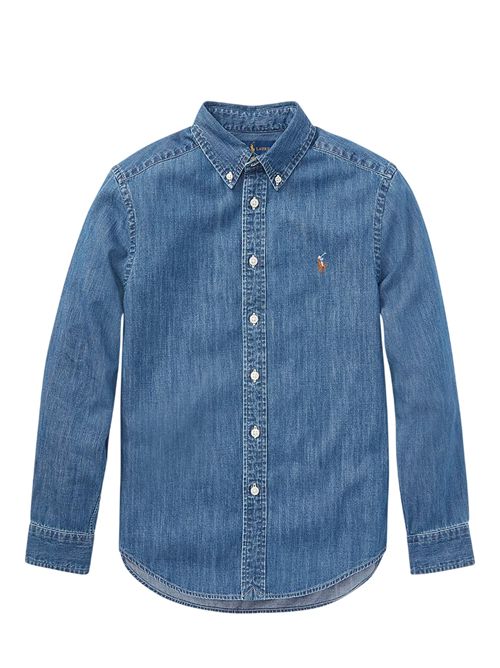 Camicia in chambray Ralph Lauren Bimbo | 323713843001