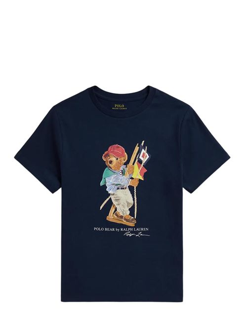 T-shirt con stampa Ralph Lauren Bimbo | 323A12428002