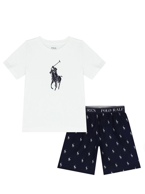 Pigiama con logo Ralph Lauren Bimbo | 8P0141BCV