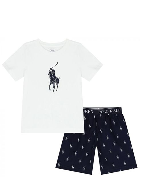 Pigiama con logo Ralph Lauren Bimbo | 9P0141BCV