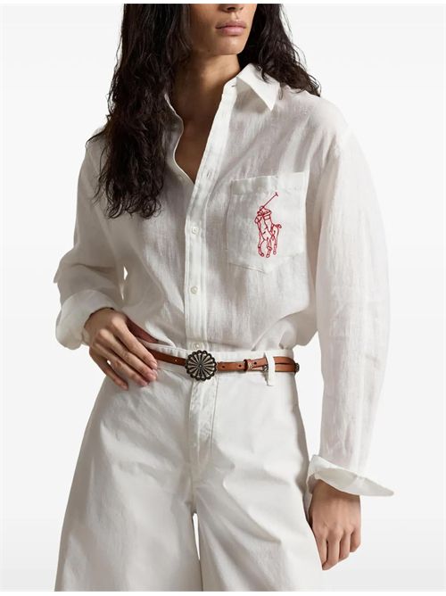 Camicia con ricamo Ralph Lauren | 211A12786003
