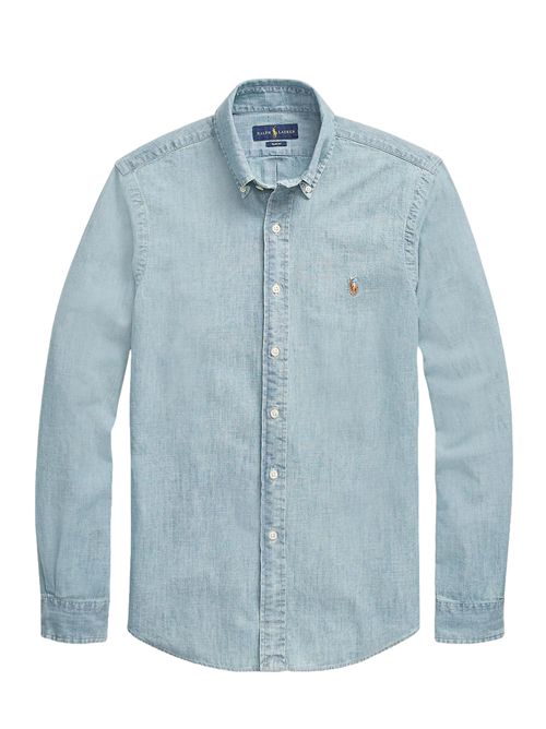 Camicia in chambray Ralph Lauren | 710548538001