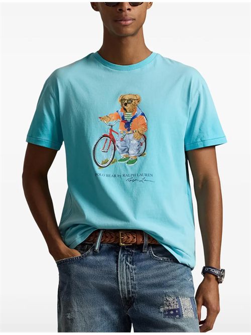 T-shirt con stampa Ralph Lauren | 710B16613001