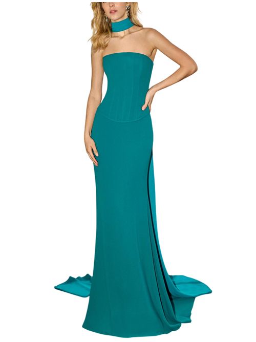 Abito lungo Rosa Clara | 18301CRP00755JADE OSCURO