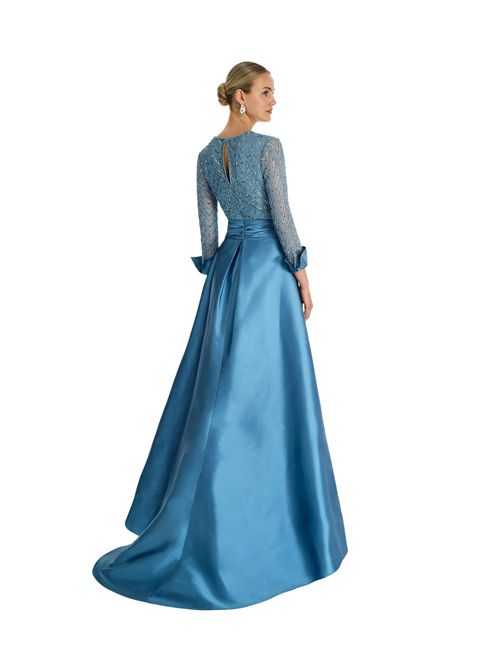 Abito da sera lungo Rosa Clara | 1T151TAF0P68AZUL EMPOLVADO