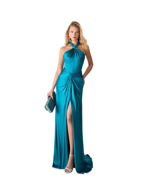 Abito da sera lungo Dafne Rosa Clara | 1T2D4STD00720AZUL TIFF