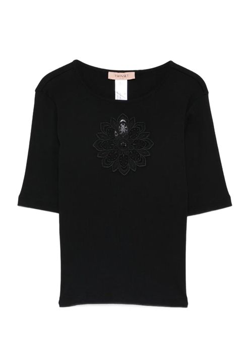 T-shirt con ricamo TWINSET | 261TP209100006