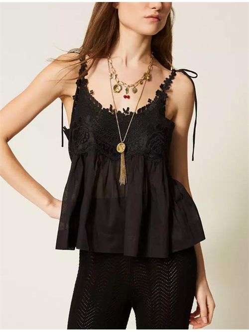 Top con pizzo TWINSET | 261TT214100006