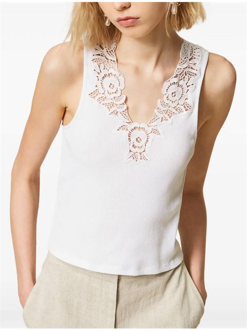 Canotta con pizzo TWINSET | 261TT236000001