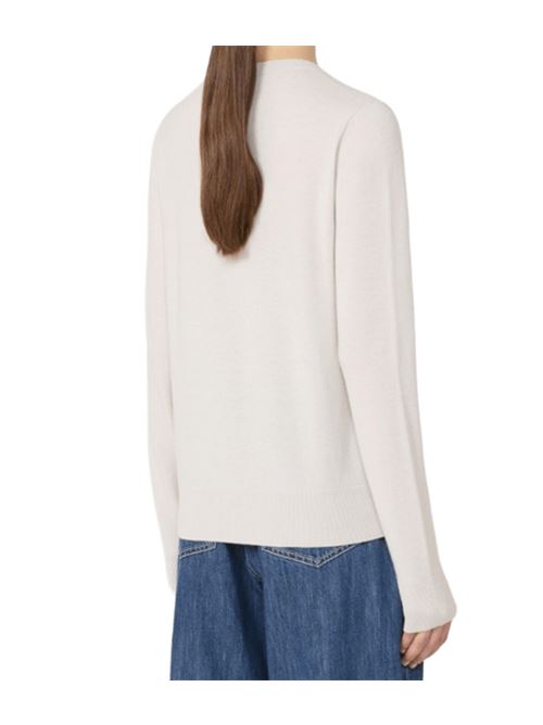 Maglia da donna in pura lana, scollo a V, manica lunga, colore bianco S MAX MARA | 9366085106001