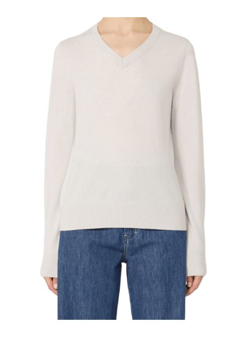 Maglia da donna in pura lana, scollo a V, manica lunga, colore bianco S MAX MARA | 9366085106001