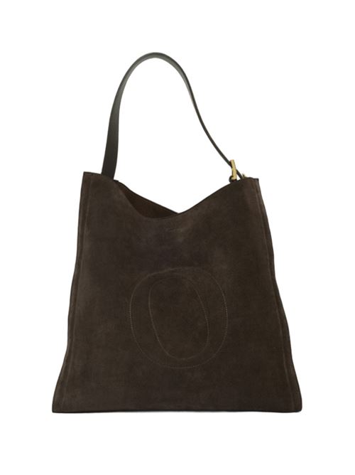 Borsa in suede a spalla/ tracolla regolabile, chiusura con bottone magnetico. colore t.moro ORCIANI | B02206SENALLTMO