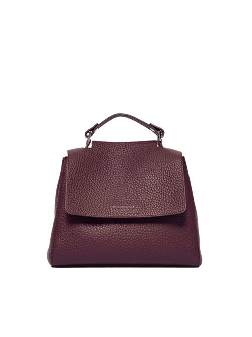Borsa da donna da portare a mano, a spalla oppure a tracolla in morbida pelle martellata, color chianti ORCIANI | BT2006SOF20WCHI