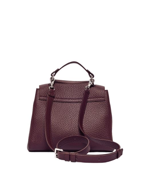 Borsa da donna da portare a mano, a spalla oppure a tracolla in morbida pelle martellata, color chianti ORCIANI | BT2006SOF20WCHI