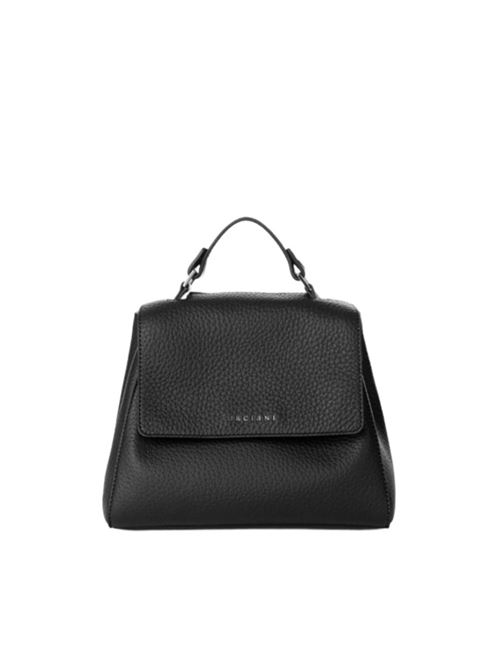 Borsa da donna da portare a mano, a spalla oppure a tracolla in morbida pelle martellata, colore nero ORCIANI | BT2006SOFTNERO