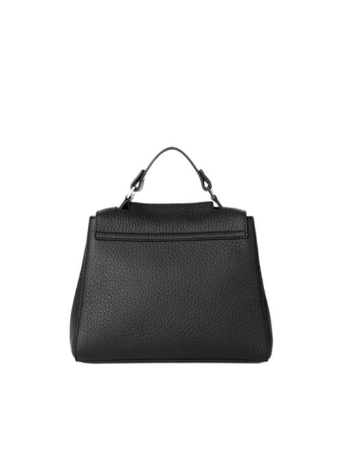 Borsa da donna da portare a mano, a spalla oppure a tracolla in morbida pelle martellata, colore nero ORCIANI | BT2006SOFTNERO