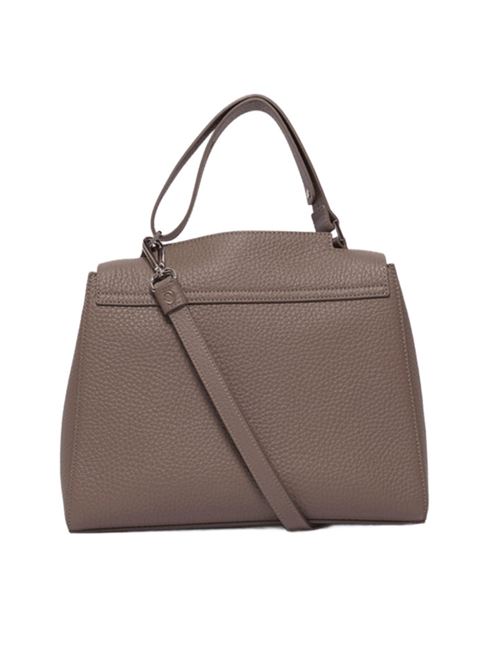 Borsa da donna da portare a mano, a spalla oppure a tracolla in morbida pelle martellata, colore taupe ORCIANI | BT2006SOF20WTAU