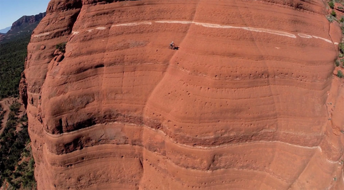 Insane Riding On Cliff Edge In Arizona