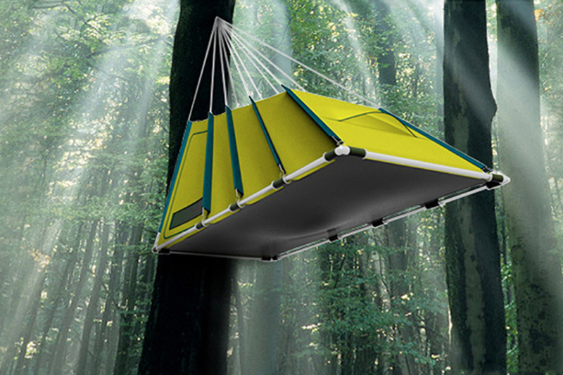 Prototypes – ‘Hanging’ Tent, Rolled-Foam Hammock