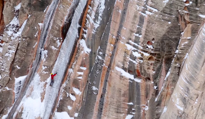 Ice Climbing Zion