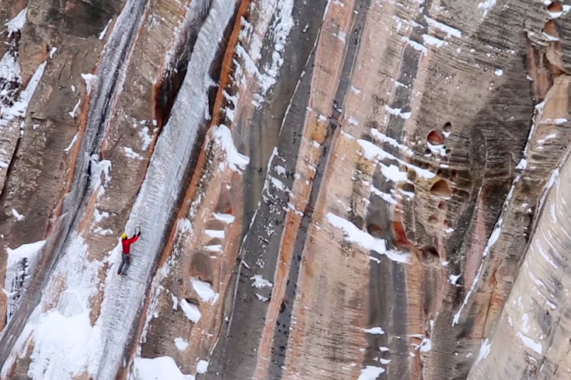 Ice Climbing Zion