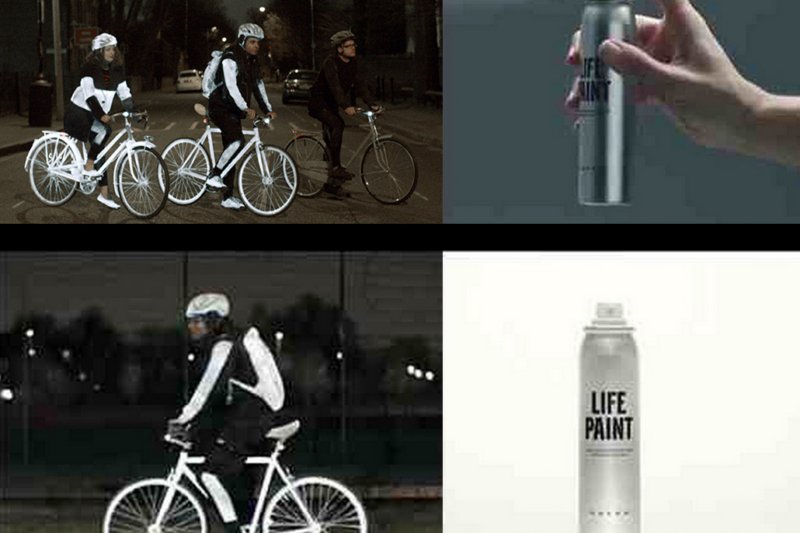 Spray On: Reflective Paint For Bikers At Night