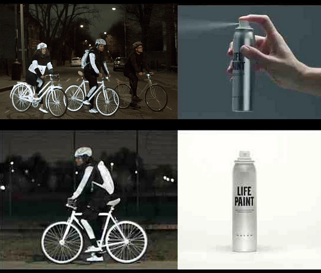 Spray On: Reflective Paint For Bikers At Night