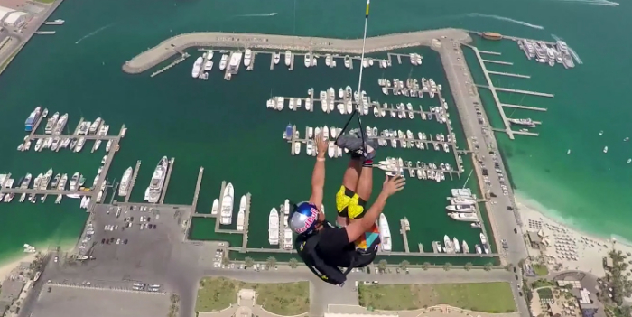 ‘Highest Urban Zipline,’ BASE Jump Is Plain Crazy