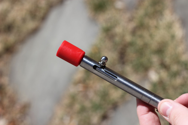 Flare-Shooting Titanium Pen