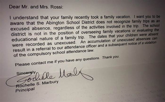 Rossi Letter