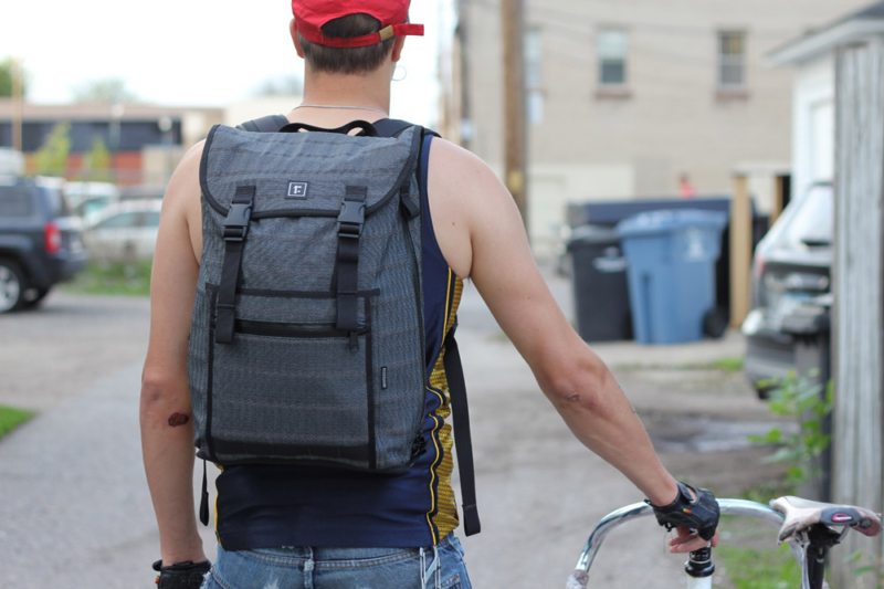 ‘Reflective Tweed’ Bike Pack