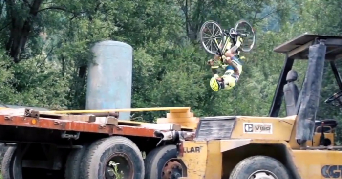 Road Biker Makes The Improbable Look Easy