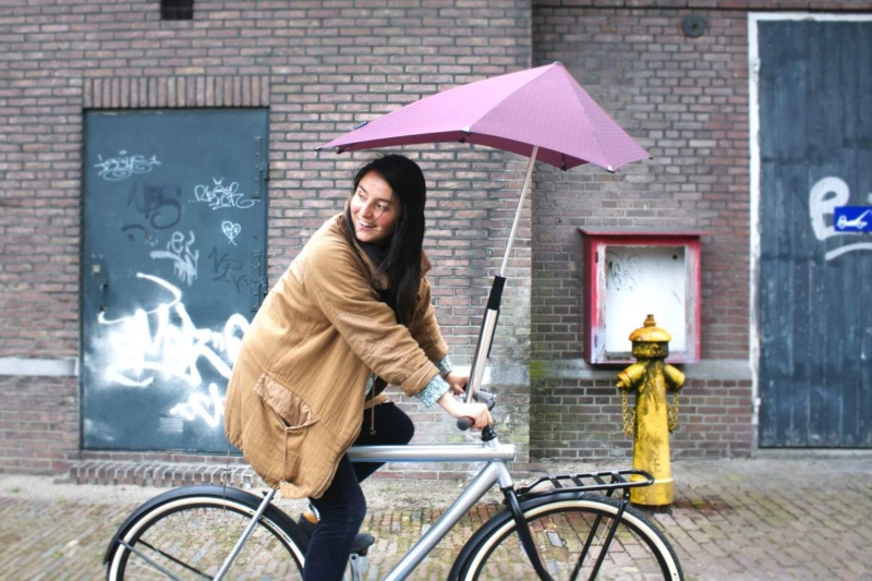 ‘Bike Umbrella’ Gets Major Media Attention