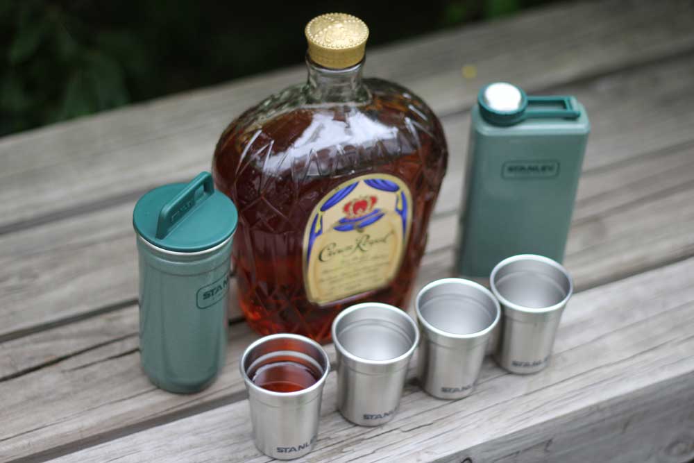 Backcountry Bartender Stanley Flask, ShotGlass Set GearJunkie
