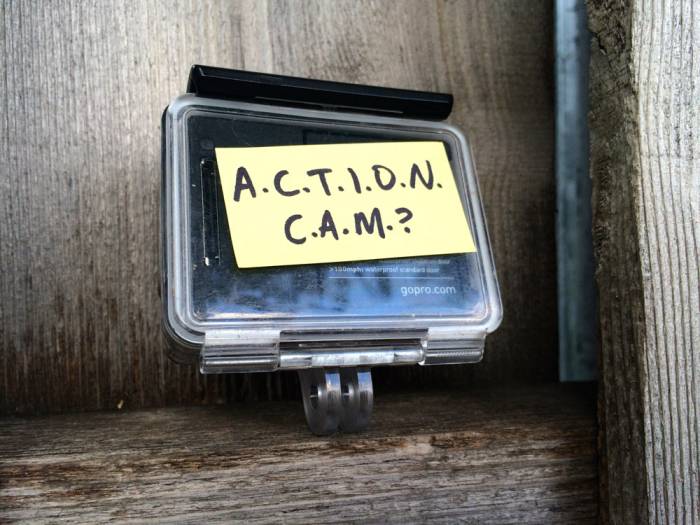 A.C.T.I.O.N. C.A.M. – To Bring, Or Not To Bring