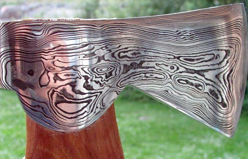 Swedish Steel: Hand-Forged ‘Damascus Steel’ Hatchet