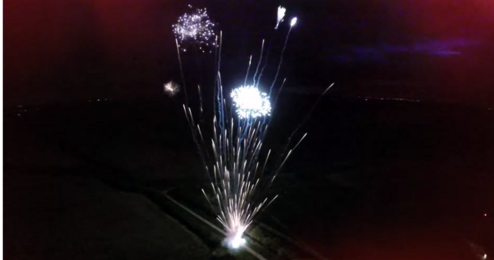 300 Rockets All At Once Is Pretty Awesome