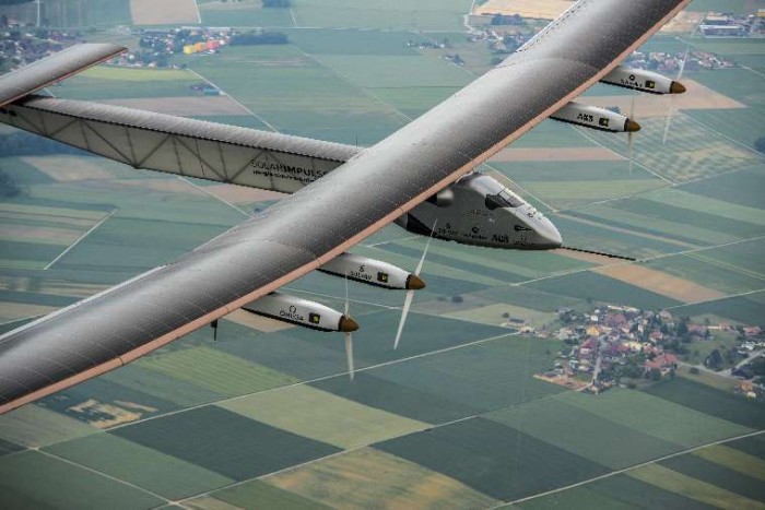 Solar Impulse 2 flying