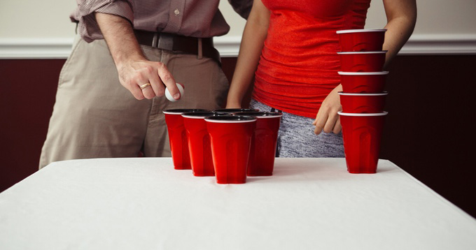 beer pong game