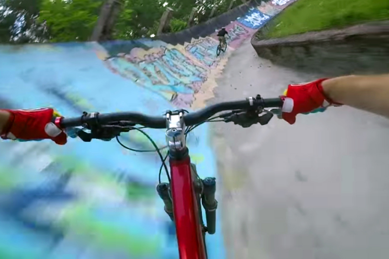 40 Miles Per Hour Down A Bobsled Track – On Bike