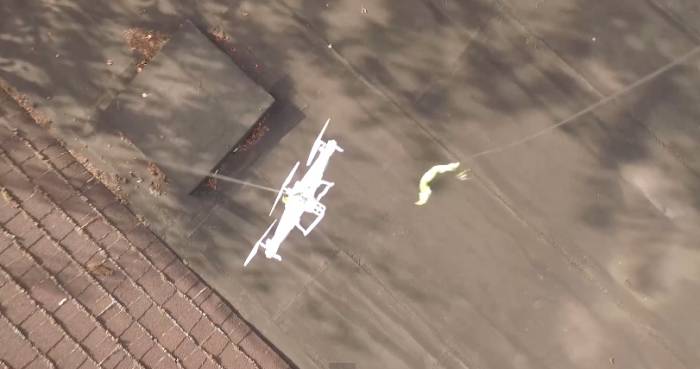 Old Drone Rescued By New Drone