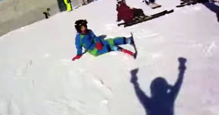 4th Grade Girl’s First Ski Jump