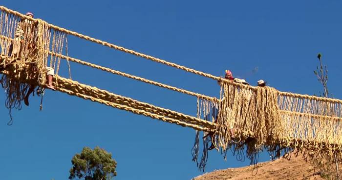 inca bridge building