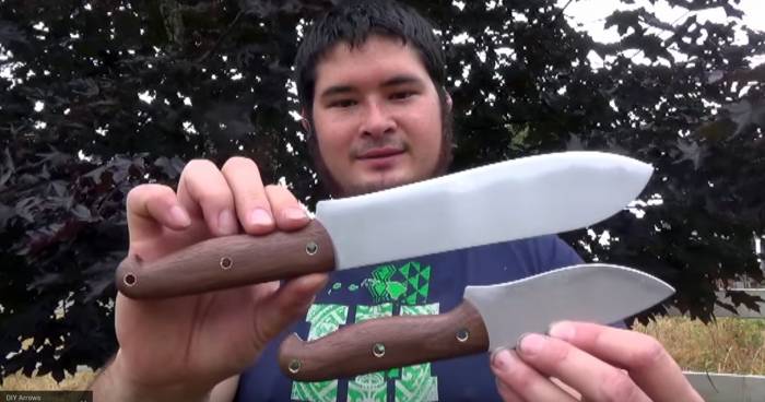 Weekend Project: Turn $5 Machete Into Bushcraft Knives
