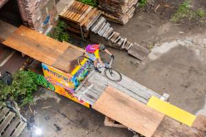Urban Wasteland: Bike Race In Abandoned Mill Complex