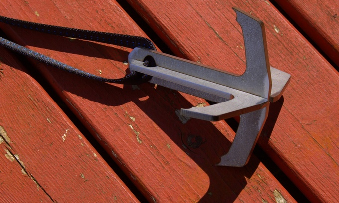 foldable grappling hook