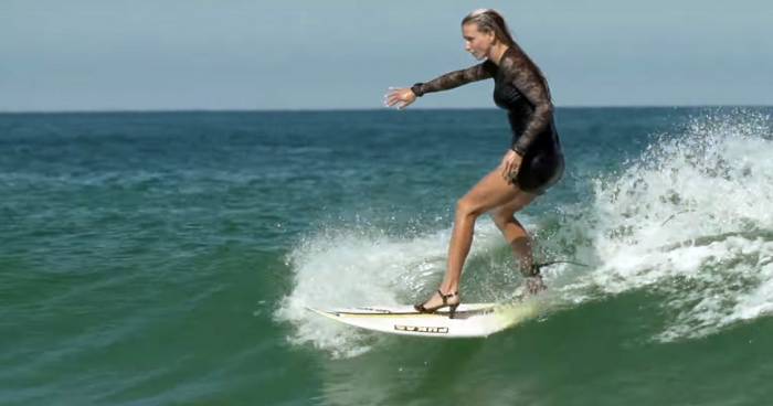 Pro Surfer Shreds In High Heels