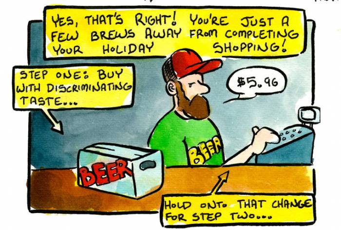 Holiday Shopping (with beer)