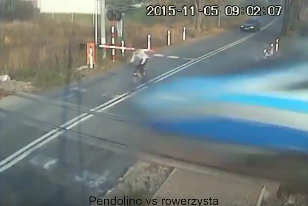 Cyclist Ignores Barrier, Gets Hit By Train Doing 90, Survives